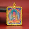 Pingente Thangka das Oito Divindades Guardiãs de Xizang para Homens e Mulheres, Cartão Thangka do Ano do Zodíaco, Amuleto Budista Estilo Étnico Oito Trigramas