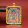 Colgante Thangka de los Ocho Grandes Protectores Tibetanos para Hombres y Mujeres, Tarjeta Thangka de Animales del Zodiaco del Año de Nacimiento, Bagua, Estilo Étnico, Amuleto Budista
