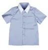 Camisas de Manga Larga y Manga Corta para el Día del Niño para Niños y Niñas, Ropa para Actuaciones Escénicas, Camiseta Base Rayada con Cuello para Niños