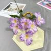 Simulação de uma única flor de borboleta gladíolo de 6 cabeças casamento área de boas-vindas arranjo de flores flor de seda decoração de hotel flor falsa