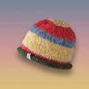 Chapéu Feminino Outono e Inverno Listrado Chapéu Frio Mostra o Rosto Pequeno Chapéu Pulôver Cabeça Grande Chapéu Empilhado Chapéu Lua Feito Liso Chapéu Baotou
