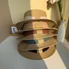 Nuevo Sombrero de Paja Francés de Ala Corta Estilo Hepburn para Mujer, Sombrero de Sol de Ala Corta de Verano, Sombrero de Sol Tejido para Playa