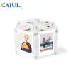Adecuado para Porta Tarjetas Magnéticas Polaroid Mini de 3 pulgadas, Marco de Fotos de Tarjeta de Celebridad, Exhibición de Escritorio, Imán para Refrigerador, Color Transparente, Artículo Popular Transfronterizo