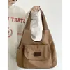 Bolsa de Lona Japonesa para Mujer 2026 Nueva Bolso de Mano Casual Simple Estilo Ins Bolso Tote de Hombro Único para Estudiante