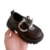 Zapatos de Cuero para Niñas 2026 Otoño Nuevos Elegantes para Niños Suela Suave Versátiles Zapatos de Princesa para Niñas Británicos Cómodos Zapatos para Conducir