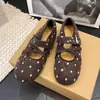 Zapatos Mary Jane franceses de lunares retro, nuevo estilo 2026, mocasines inspirados en Chanel, zapatos planos de otoño de punta fina para mujer