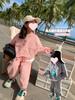 Traje Casual para Niñas Estilo Coreano 2024 Otoño Nuevo Estilo Infantil Dibujos Animados Moderno Cuello Redondo Celebridad de Internet Conjunto de Dos Piezas