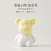 Estatueta de Urso em Cerâmica com Esmalte de Cristal Queimado em Forno, Animal de Estimação de Chá Criativo para Entusiastas de Chá, Artesanato Fofo para Decoração de Mesa e Carro