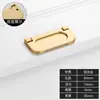 Manija Moderna Simple Dorada de Lujo Ligero para Puerta de Gabinete Cajón Armario Manija de Agujero Único Nórdica para Gabinete Zapatero Mueble