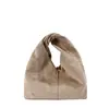 Bolsa única plissada em formato de nuvem para mulheres, nova coleção outono/inverno 2026, bolsa de camurça casual tipo balde, pequena sacola para o dia a dia
