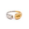 Jieding anillo de acero de titanio con combinación de colores europea y americana, joyería de alta gama de lujo ligero, no se decolora, anillos joyería de acero inoxidable transfronteriza