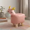 Taburete bajo de dibujos animados de moda para uso en casa en la entrada, banco infantil creativo, taburete bajo lindo con forma de animal para gente perezosa