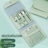 Matcha Green Dropshipping Pedicure Knife Manicure Tools Aço Inoxidável Conjunto de Tesouras de Unha 16 Peças Alicates de Beleza Conjunto Completo de Manicure