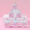 12 Pzas/Paquete Caja de Dulces Cuadrada Mariposa Fiesta Cumpleaños DIY Parche Caja de Regalo Empaque Caja de Dulces Boda Caja de Snacks