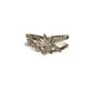 Diseño Exclusivo Deep Space Five Anillos de Boda de Lujo Ligero con Circonita para Mujer, Anillos Personalizados de Alta Gama con Flor y Luna Estelar, Apilables Nuevo Estilo