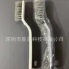 28.5*9*3cm Pinza para Cepillo 2 en 1 Forma de V Ranura Cerdas para Mascotas Mango de PP Pinza para Suciedad Cepillo de Limpieza para Limpieza de Ranuras