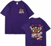 Nova Camiseta de Manga Curta Estampada de Cor Pura para o Verão 2025 Camiseta Básica Masculina Meia-Manga Roupas de Casal Europeias e Americanas Mais Vendidas