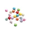 Campana Pequeña Redonda Pintada de 14 mm DIY Accesorios Creativos para Mascotas Color Caramelo Rodillo Metálico de Una Palabra Pintura en Spray Campana de Navidad