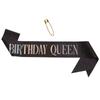 Faja de brillo para fiesta de cumpleaños transfronteriza cinturón de etiqueta faja de reina de cumpleaños para la cumpleañera