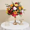 Bolas de Flores Artificiales de Rosa para Bodas y Arreglos Florales Transfronterizos para Áreas de Recepción de Bodas, Decoraciones de Fondo, Decoraciones de Ventanas de Hotel, Flores Artificiales