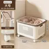 Cesta de Lavandería para el Hogar, Cesta de Almacenamiento para Ropa Sucia, Alta Apariencia, Baño, Cuarto de Ducha, Divisor, Portaropa Móvil, Cesta de Lavado