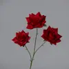 Flor Artificial Rosa Rizada de 3 Cabezas para Esquina Flor Decorativa para el Hogar Flor Guía para Boda Flor para Techo de Salón de Bodas Material