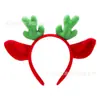 Diadema de Cuernos de Ciervo Grande Transfronteriza Peluche Dibujos Animados Decoración Navideña Accesorios para el Cabello Diadema de Cuernos de Dragón Lindos Gama Alta