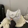Bolsa de Aparência Sofisticada 2025 Laço Doce Nova Bolsa de Ombro para o Dia a Dia Moda Simples Design de Nicho Bolsa de Ombro