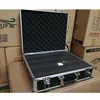 Caja de Herramientas Portátil Grande de Aleación de Aluminio Caja de Equipo de Exhibición Multifuncional Caja de Equipo de Instrumentos Caja de Aluminio con Espuma de Rejilla
