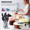 6 peças de silicone espátula conjunto silicone utensílios de cozinha ferramentas de panificação espátula creme espátula escova Amazon venda direta