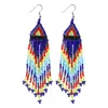 Aliexpress Popular de Venta Caliente Pendientes Largos Geométricos Coloridos Bohemios y Accesorios Venta al por Mayor Dropshipping