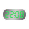 Reloj electrónico con pantalla LED digital estilo ins simple, venta al por mayor, reloj despertador digital pequeño de escritorio para estudiantes y niños, reloj despertador con espejo 6637