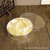Caja de nido de pájaro de acrílico transparente con interior de cerradura engrosada, caja de nido de pájaro redonda para Cordyceps, caja de plástico para Dendrobium y ginseng americano