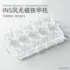 Estilo Ins Acrílico Transparente Manicure Não Magnético Suporte para Unha Usável Base para Prática de Unha Peça de Xadrez Suporte para Unha Display