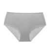Youtao nueva ropa interior sencilla transpirable de talle medio para realzar la cadera con borde ondulado para mujer, orificio transpirable, ropa interior sin costuras de seda de hielo para mujer