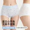 10A Roupa Íntima Feminina de Seda Gelada Estampada Ice Skin Sem Costura Macia Respirável Confortável Não Sobe Plus Size Roupa Íntima Triângulo Feminina