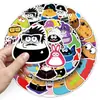50 pegatinas de mascotas Pou para juegos de microaventuras, disfraces creativos de personajes, graffiti, bicicleta y pegatinas para diario DIY