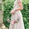Flores Artificiales Transfronterizas, Flores Falsas, Plantas Verdes al por Mayor, Manualidades para Decoración de Bodas, Atrapasueños de Ensueño Ins, Corona de Rosas de Hierro