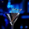 Brochetas de Cóctel de Acero Inoxidable 304 para Bebidas de Frutas, Brochetas de Vino, Brochetas de Aceitunas, Agujas de Cóctel de Barra, Metal Decorativo