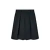 Falda Plegable Serie Miu para Mujer Principios de Otoño Estilo Coreano Reductora de Edad Cintura Alta Ajustada Moda Pequeña Falda de Traje Recta con Pliegues