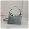 Bolso de mezclilla para mujer con pedrería y lentejuelas, bolso de hombro, sensación de nicho de alta gama, bolso tipo "bollito" para debajo del brazo, bolso cruzado de lujo ligero