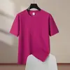Camiseta de Algodão Penteado CVC Algodão Puro 180g Verão Manga Curta Camisa Publicitária para Homens e Mulheres, Camiseta Cultural, Personalização de Roupas para Grupos Atacado