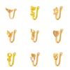 Clip Nasal de Animal en Forma de U sin Perforación Transfronterizo Europeo y Americano Anillo Nasal de Conejo Araña Mariposa Microincrustado de Zirconia Joyería de Perforación para Mujeres