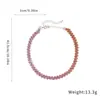 Collar Rombo Incrustado de Diamantes Transfronterizo Europeo y Americano, Personalizado, Sencillo, Moderno, Exquisita Cadena para Clavícula, Lujo Ligero, Joyería de Alta Gama al por Mayor