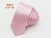 Corbata de Color Puro Brillante de Seda Imitación Hecha a Mano por el Fabricante para Hombre y Mujer, Corbata Formal de Negocios Roja Negra, Anudada a Mano 5/8cm
