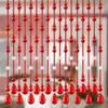 Cortina de Cuentas Decorativas de Cristal para Separador de Sala de Estar, Pantalla y Separador de Puerta a Puerta, Adecuada para Pasillo, Baño y Entrada, No Requiere Taladrar