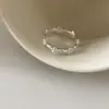 Anillo de lujo ligero, nicho, estrella de alta gama, perla y circonita cúbica para mujer, exquisito y moderno, anillo abierto ajustable