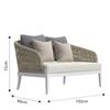 Sofá nórdico de ratán para exteriores, para patio, villa, jardín, terraza, balcón, silla de ratán para ocio, mesa de centro, muebles combinados