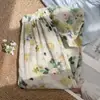 Pantalones Anchos de Verano 2026 Nuevos de Algodón y Lino Lavados Estampados Tie-Dye Estilo Vacacional Transpirables Artísticos Casuales
