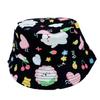 Chapéu de Pescador Estampado para Bebê Estilo Novo Primavera e Verão Chapéu de Balde Infantil com Nuvem Branca de Desenho Animado Chapéu Fofo para Bebê Chapéu de Sol para Meninos e Meninas